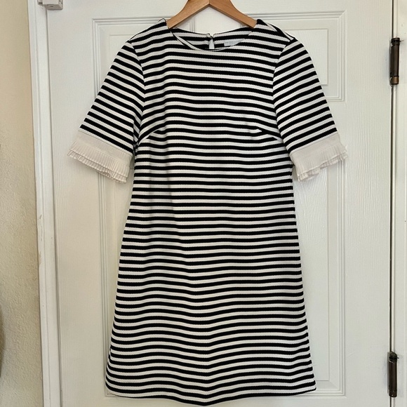 NY&C New York & Company Black & White MOD Stretch Shift Dress Size Small - Picture 1 of 13